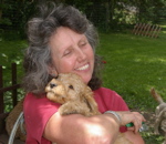 liz and labradoodle puppy